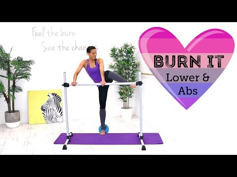 Barre Legs Workout with Ball - BARLATES BODY BLITZ Burn It Lower and Abs