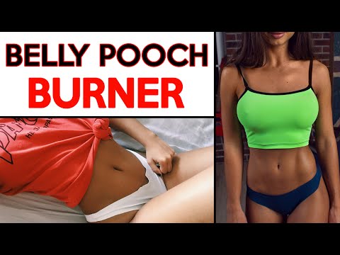 🔥 4 Belly Fat Burning Exercises - Belly Pooch Burner Workout - HIIT Fat Destroyer