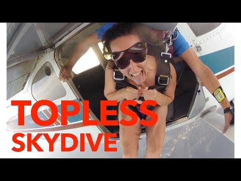 TOPLESS Skydiving!