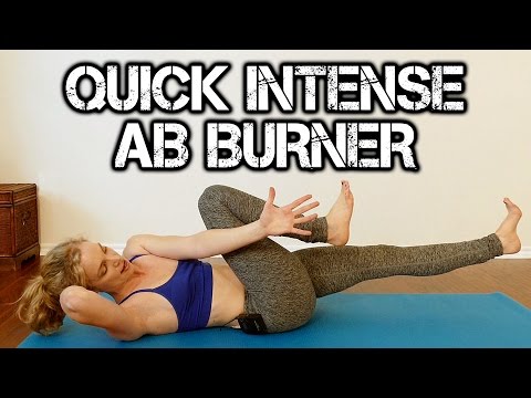 INTENSE ABS! 10 Minute Ab & Core Yoga Workout with Lindsey to Burn Belly Fat, Tone & Shape