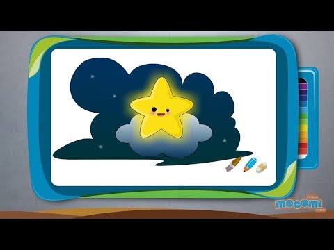 How to Draw a Star - Step By Step Drawing for Kids | Educational Videos by Mocomi