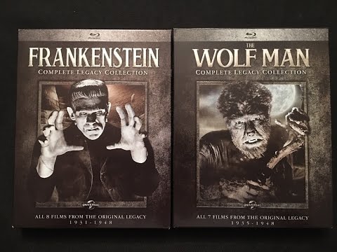 Frankenstein & The Wolf Man Universal Monsters Complete Legacy Collection Blu-ray Unboxing