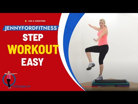 Step Aerobics Quick Cardio Workout Video Anyone Can Do