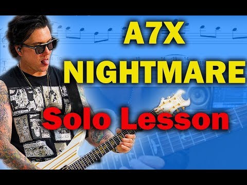How to play ‘Nightmare’ by Avenged Sevenfold Guitar Solo Lesson w/tabs