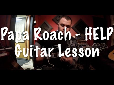 Papa Roach - HELP  Easy Guitar Lesson