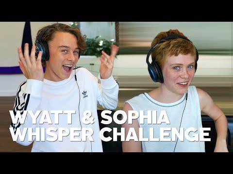 IT's Sophia Lillis & Wyatt Oleff Play The Whisper Challenge