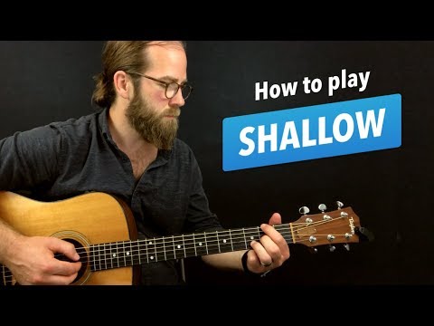 🎸Shallow • guitar lesson w/ intro fingerpicking riff, chords, and more (A Star is Born)