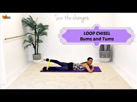 Butt and Abs Mat Pilates Barre Workout - BARLATES BODY BLITZ Loop Chisel Bums and Tums