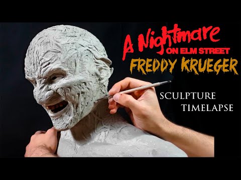 Sculpting Freddy Krueger - timelapse sculpt and airbrush demo
