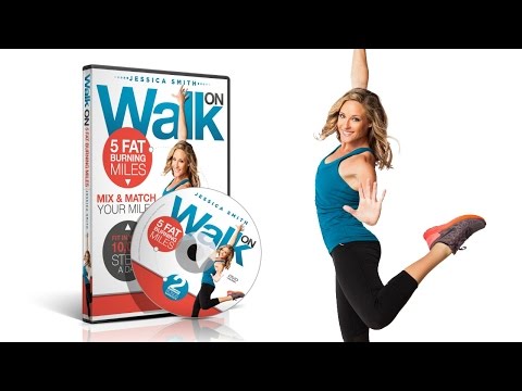 Walk On: 5 Fat Burning Miles Walking DVD featuring fitness expert Jessica Smith
