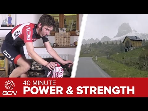 Power & Strength Training: 40 Minute Indoor Cycling Workout – Passo Giau