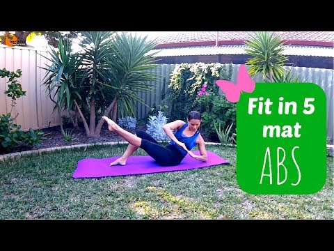 Barre workout Pilates Abs Workout - BARLATES BODY BLITZ Fit in 5 Mat Abs