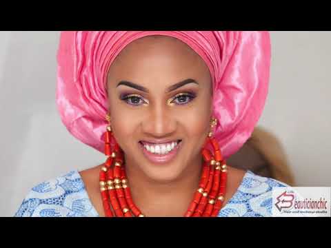 STEP BY STEP HOW TO TIE NIGERIAN YORUBA GELE TUTORIAL FOR BELLA NAIJA WEDDINGS |THE BEAUTICIANCHIC