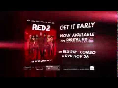 RED 2 - GET IT EARLY!  NOW AVAILABLE ON DIGITAL HD ULTRAVIOLET!