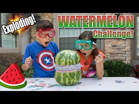 EXPLODING WATERMELON CHALLENGE!