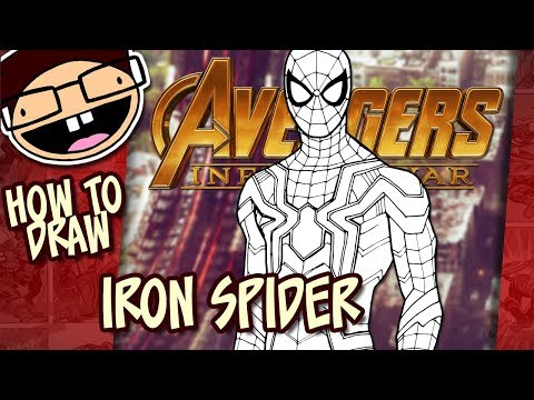 How to Draw IRON SPIDER (Avengers: Infinity War) | Narrated Easy Step-by-Step Tutorial
