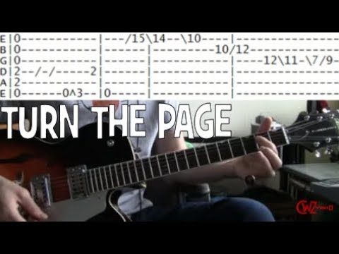 Tab for Turn the Page by Bob Seger Guitar chords lesson covered by Metallica