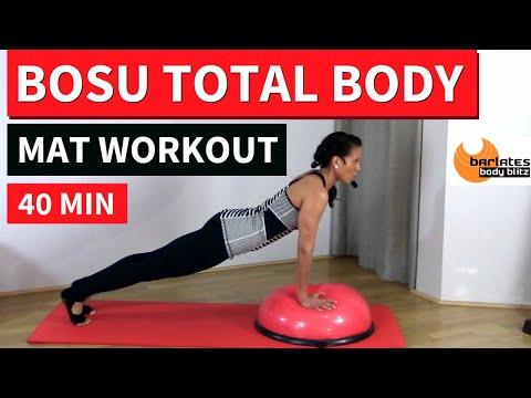 FREE Bosu Balance Ball Workout - Bosu Mat Workout BARLATES BODY BLITZ