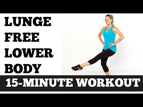 15 Minute Lunge Free Lower Body, Legs, Thigh, Butt, Hips Toning Sculpting Workout - No Equipment