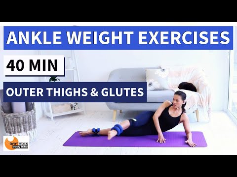 ANKLE WEIGHT WORKOUT - Ankle Weight Outer Thighs and Glutes BARLATES BODY BLITZ