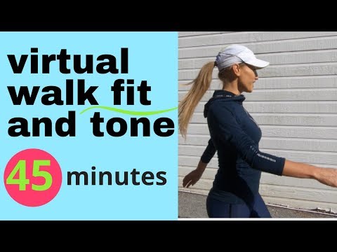 WALKING AT HOME - INDOOR WALKING WORKOUT - 45 MINUTE LOW IMPACT CARDIO FOR WEIGHT LOSS & TONING