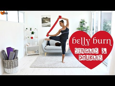 Standing Abs and Mat Abs Workout - Barlates Body Blitz Belly Burn Singles and Doubles