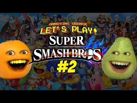 Super Smash Bros #2: Annoying Orange vs Pear