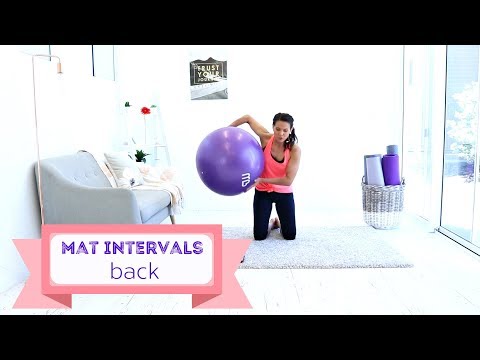 Back Workout Pilates workout Fit Ball Workout - BARLATES BODY BLITZ Mat Intervals Back