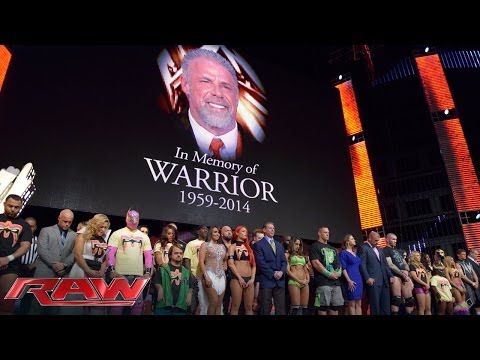 A tribute to the memory of The Ultimate Warrior: Raw, April 14, 2014