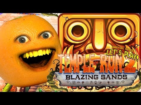 Annoying Orange Plays - Temple Run 2: BLAZING SANDS!