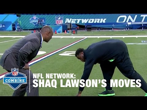 Shaq Lawson (Clemson, DE) Shows off His Favorite Pass Rush Moves | 2016 NFL Combine Primetime