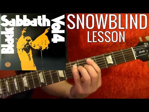Snowblind - BLACK SABBATH - Guitar Lesson✅✅🎵