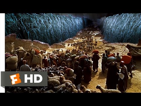 Moses Parts the Sea - The Ten Commandments (6/10) Movie CLIP (1956) HD