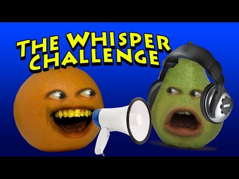 Annoying Orange - The Whisper Challenge (w/ Pear)