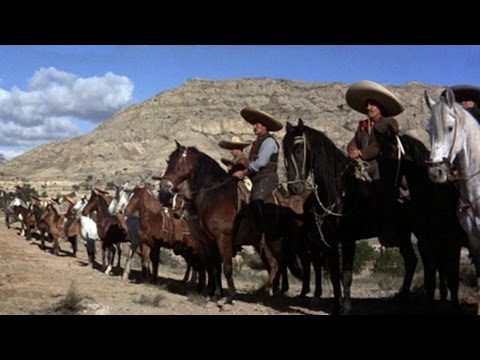 returm of the magnificent seven (1966) with Robert Fuller, Julián Mateos, Yul Brynner movie